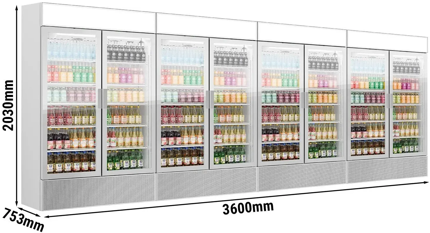 Комплект холодильных витрин для напитков GGM Gastro GK1200UG#4 (Grey) - 13