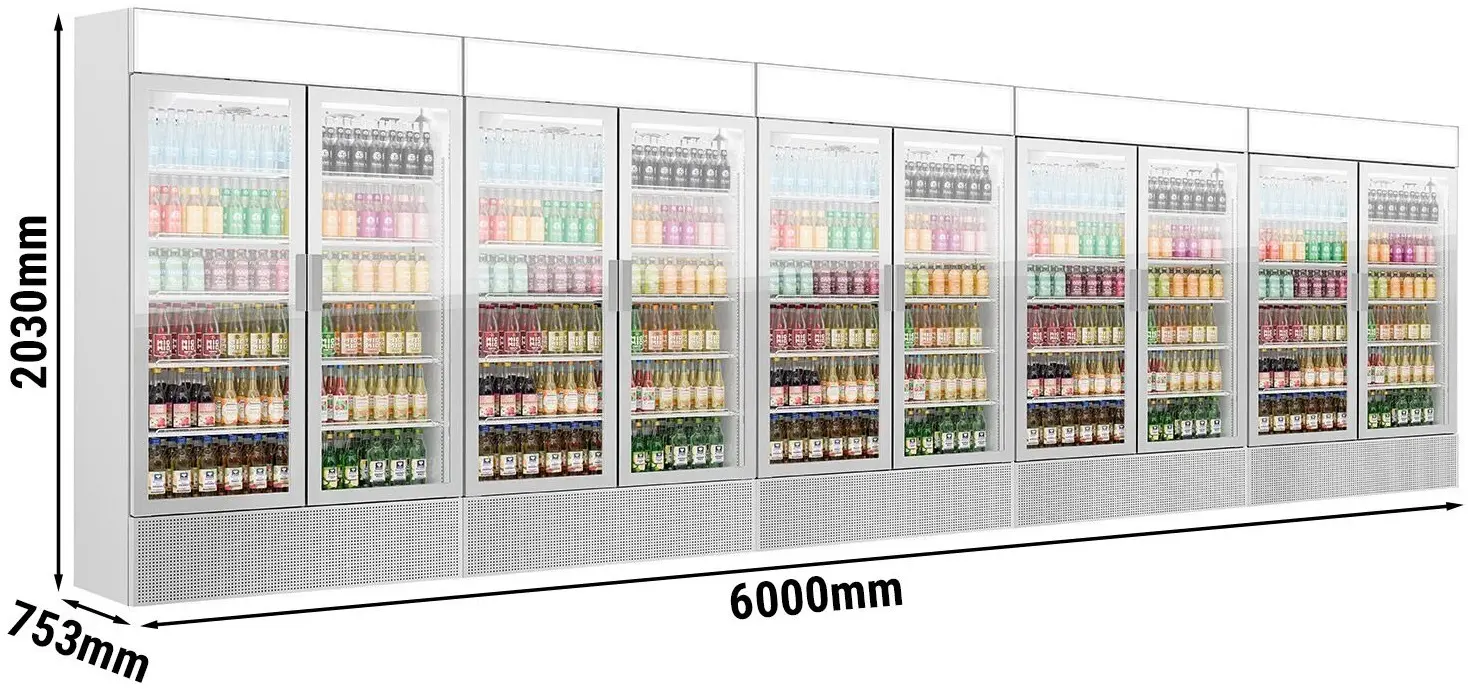 Set de vitrine frigorifice pentru bauturi GGM Gastro GK1200UG#5 (Grey) - 13