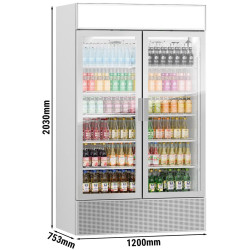 Set de vitrine frigorifice pentru bauturi GGM Gastro GK1200UG#5 (Grey) Thumb