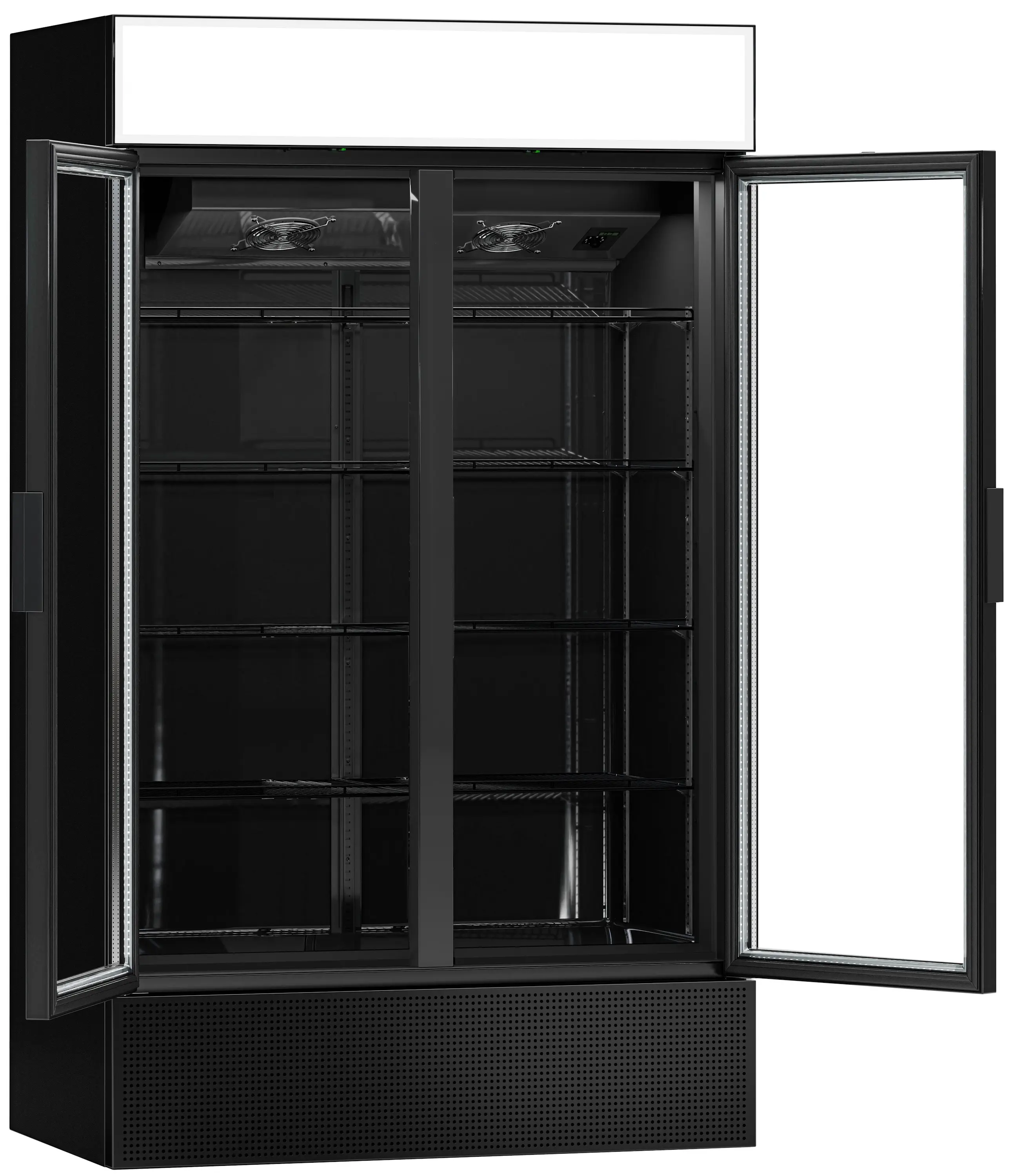 Комплект холодильных витрин для напитков GGM Gastro GK1200US#3 (Black) - 5