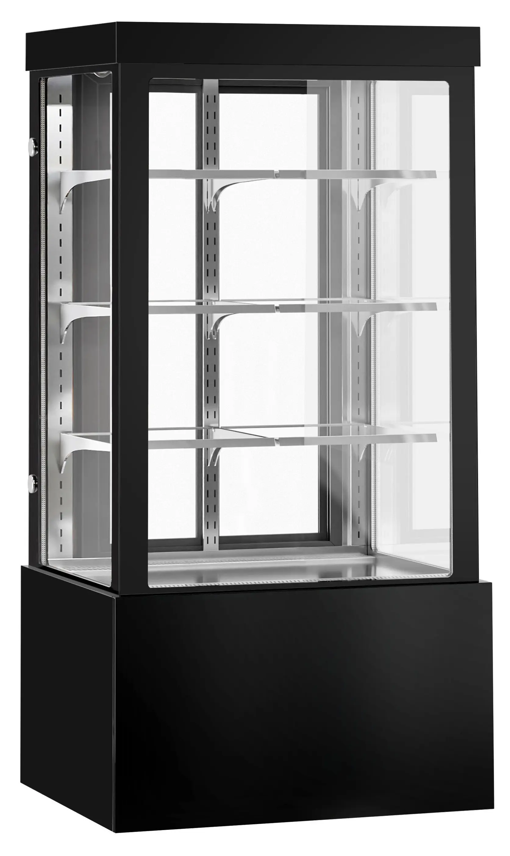 Кондитерская холодильная витрина GGM Gastro KTG107W (Black) - 2
