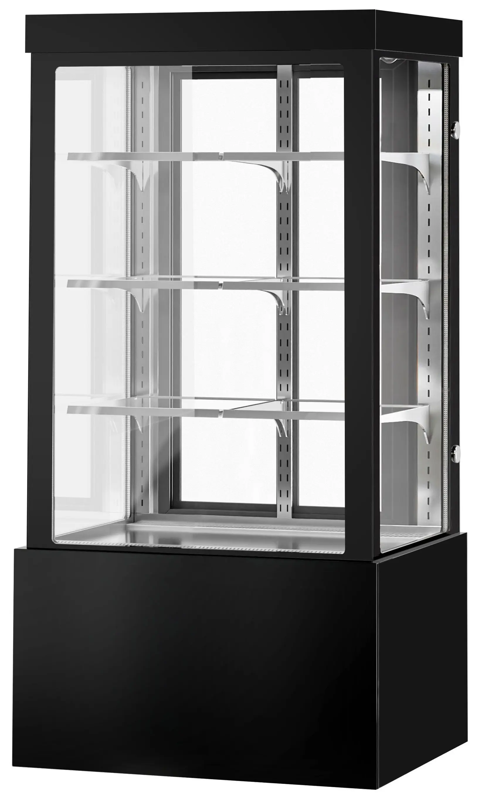 Кондитерская холодильная витрина GGM Gastro KTG107W (Black) - 3