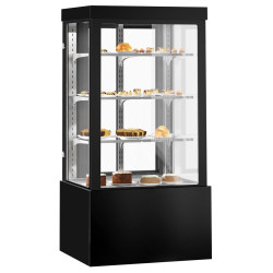 Кондитерская холодильная витрина GGM Gastro KTG107W (Black)