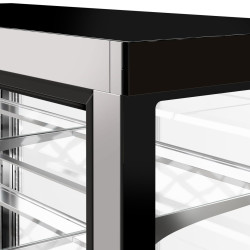 Кондитерская холодильная витрина GGM Gastro KTG107W (Black) Thumb