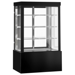 Кондитерская холодильная витрина GGM Gastro KTG127W (Black) Thumb
