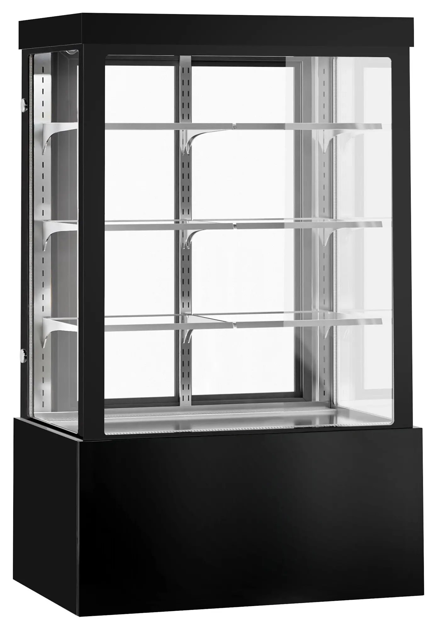 Кондитерская холодильная витрина GGM Gastro KTG127W (Black) - 2