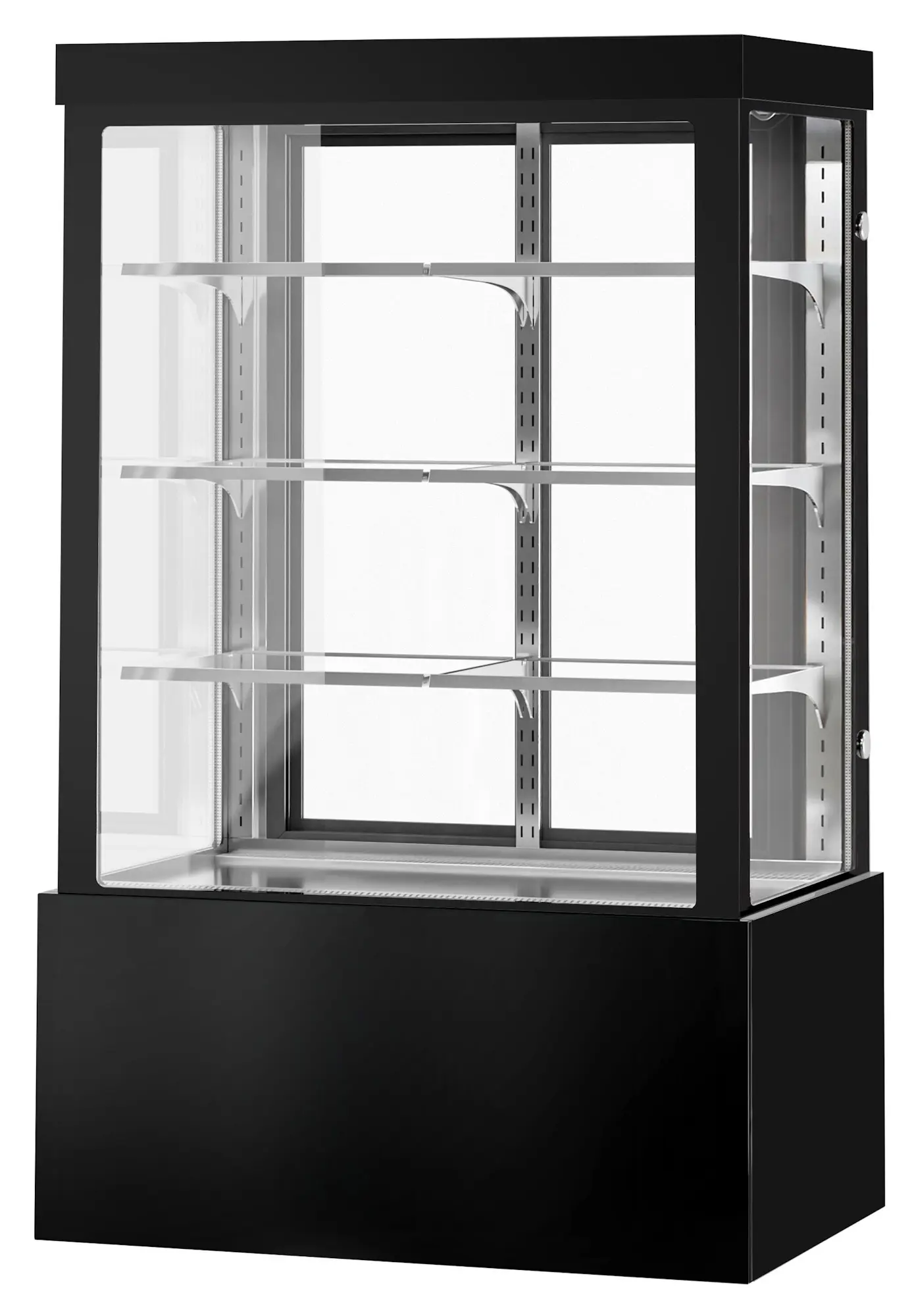 Кондитерская холодильная витрина GGM Gastro KTG127W (Black) - 3
