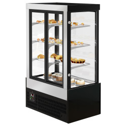 Кондитерская холодильная витрина GGM Gastro KTG127W (Black) Thumb