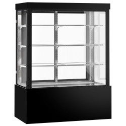 Кондитерская холодильная витрина GGM Gastro KTG157W (Black) Thumb