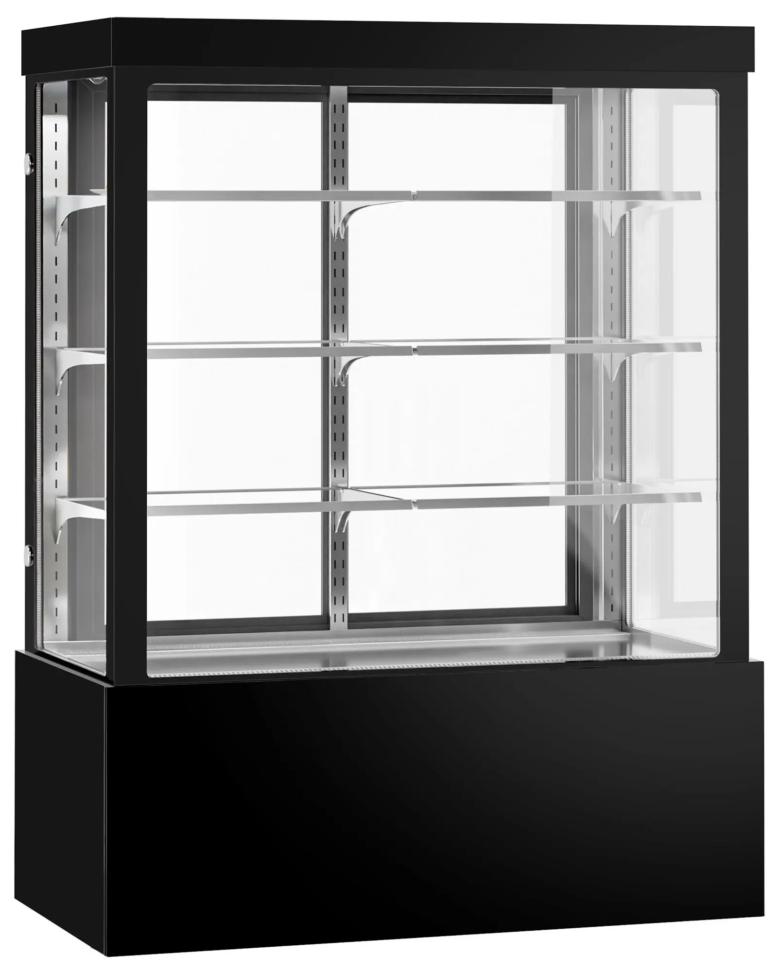 Кондитерская холодильная витрина GGM Gastro KTG157W (Black) - 2