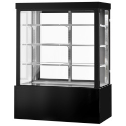 Кондитерская холодильная витрина GGM Gastro KTG157W (Black) Thumb