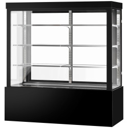Кондитерская холодильная витрина GGM Gastro KTG187W (Black) Thumb