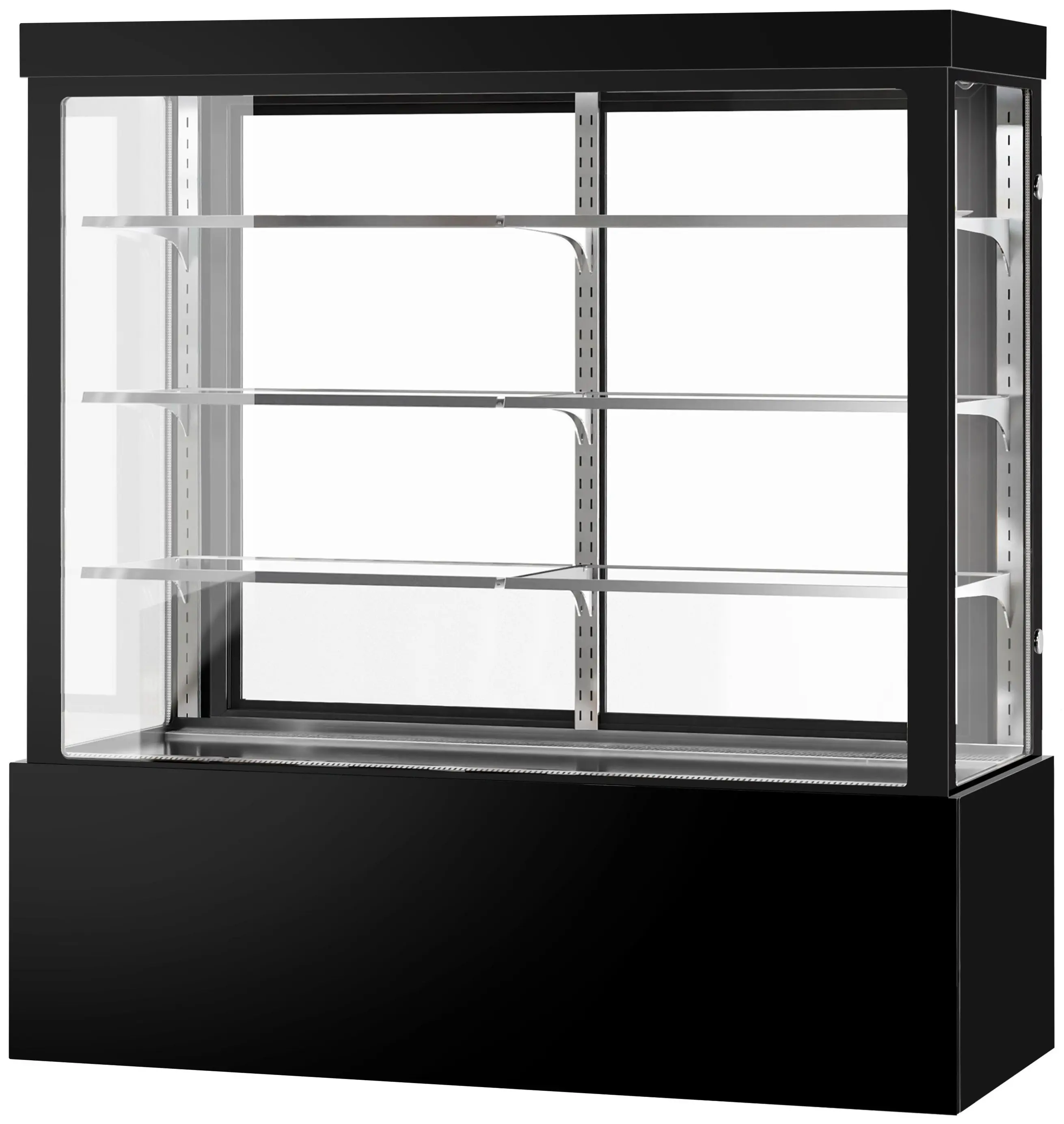 Кондитерская холодильная витрина GGM Gastro KTG187W (Black) - 2