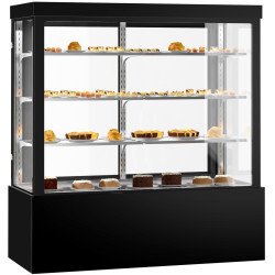 Vitrina frigorifica de patiserie GGM Gastro KTG187W (Black)