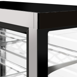 Кондитерская холодильная витрина GGM Gastro KTG187W (Black) Thumb