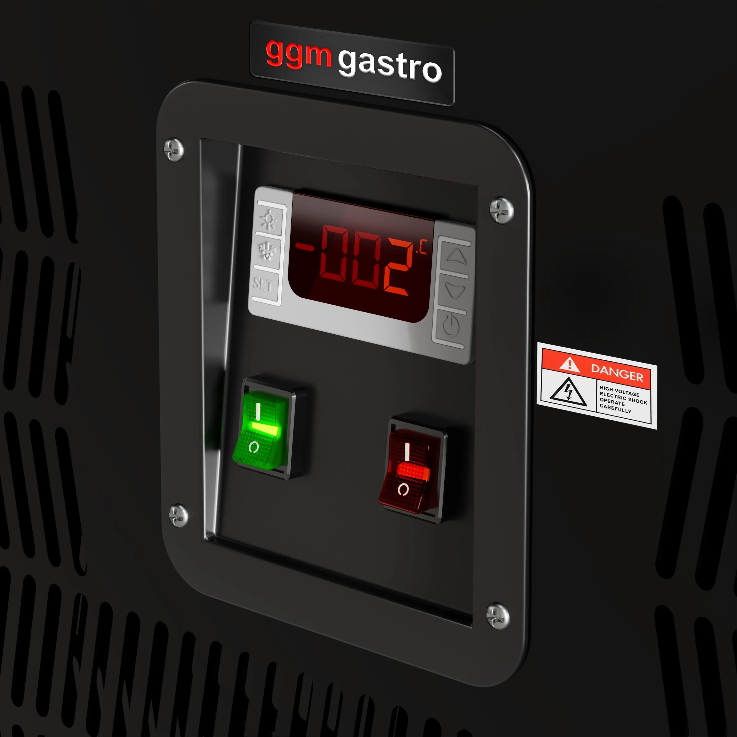 Кондитерская холодильная витрина GGM Gastro KTG187W (Black) - 6