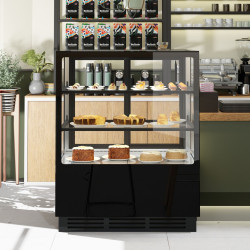 Vitrina frigorifica de patiserie GGM Gastro KTGSF107S (Black) Thumb