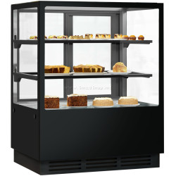 Vitrina frigorifica de patiserie GGM Gastro KTGSF107S (Black)