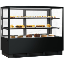 Vitrina frigorifica de patiserie GGM Gastro KTGSF157S (Black)