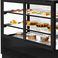 Vitrina frigorifica de patiserie GGM Gastro KTGSF157S (Black) Thumb