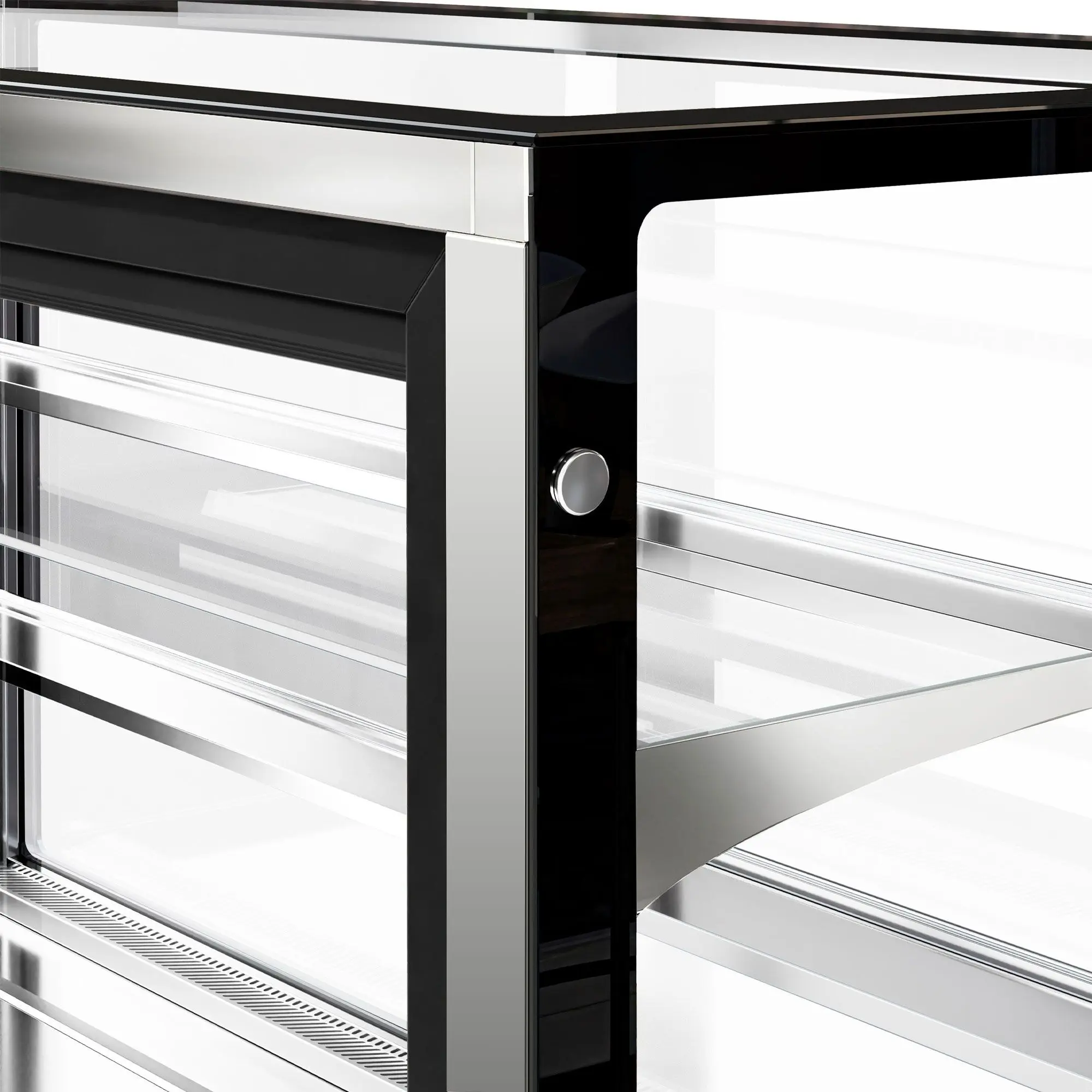 Кондитерская холодильная витрина GGM Gastro KTH12712A (Inox) - 6