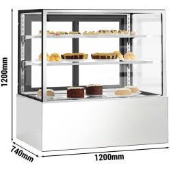 Кондитерская холодильная витрина GGM Gastro KTH12712A (Inox) Thumb