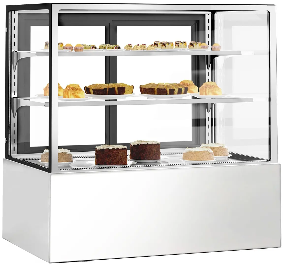 Кондитерская холодильная витрина GGM Gastro KTH12712A (Inox)