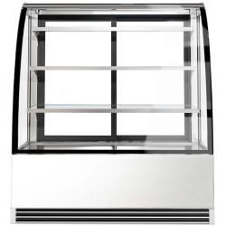 Vitrina frigorifica de patiserie GGM Gastro KTH12713R (Black/Inox) Thumb