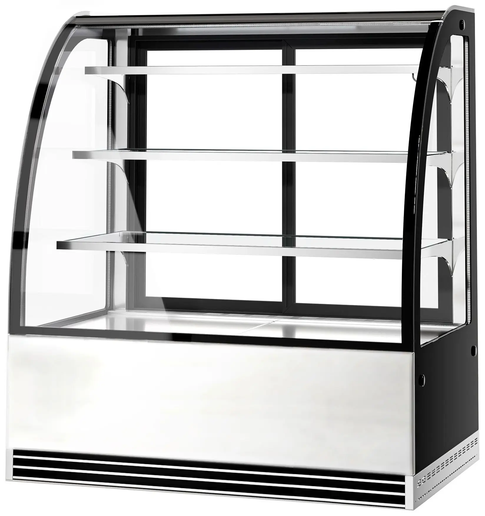 Vitrina frigorifica de patiserie GGM Gastro KTH12713R (Black/Inox) - 3