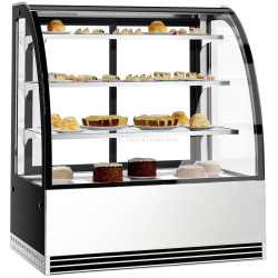 Vitrina frigorifica de patiserie GGM Gastro KTH12713R (Black/Inox)