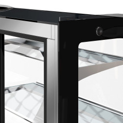 Vitrina frigorifica de patiserie GGM Gastro KTH12713R (Black/Inox) Thumb