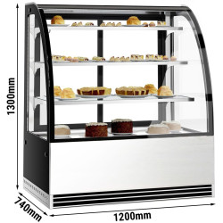 Vitrina frigorifica de patiserie GGM Gastro KTH12713R (Black/Inox) Thumb