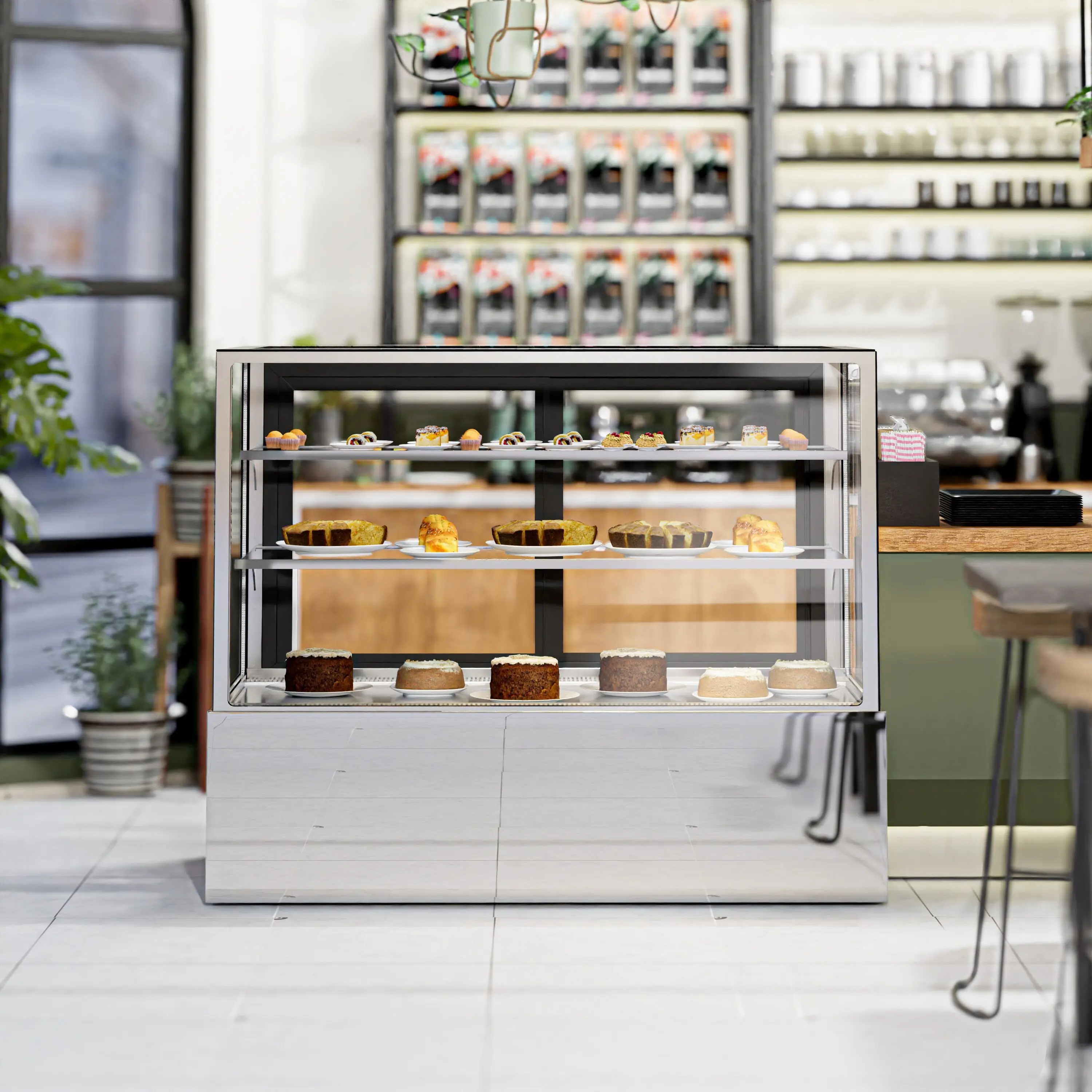 Vitrina frigorifica de patiserie GGM Gastro KTH15712A (Inox) - 12