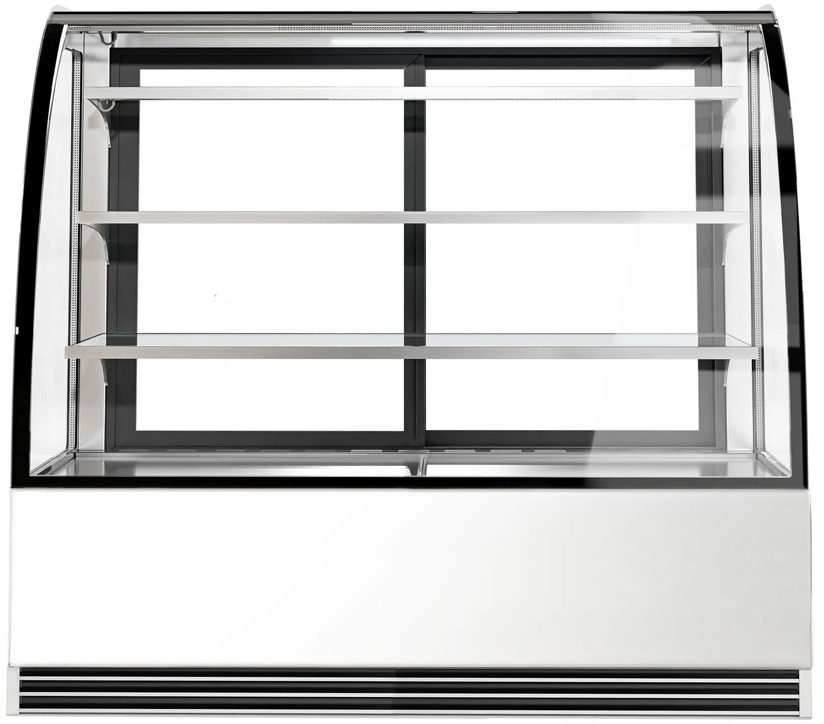 Vitrina frigorifica de patiserie GGM Gastro KTH15713R (Black/Inox) - 2
