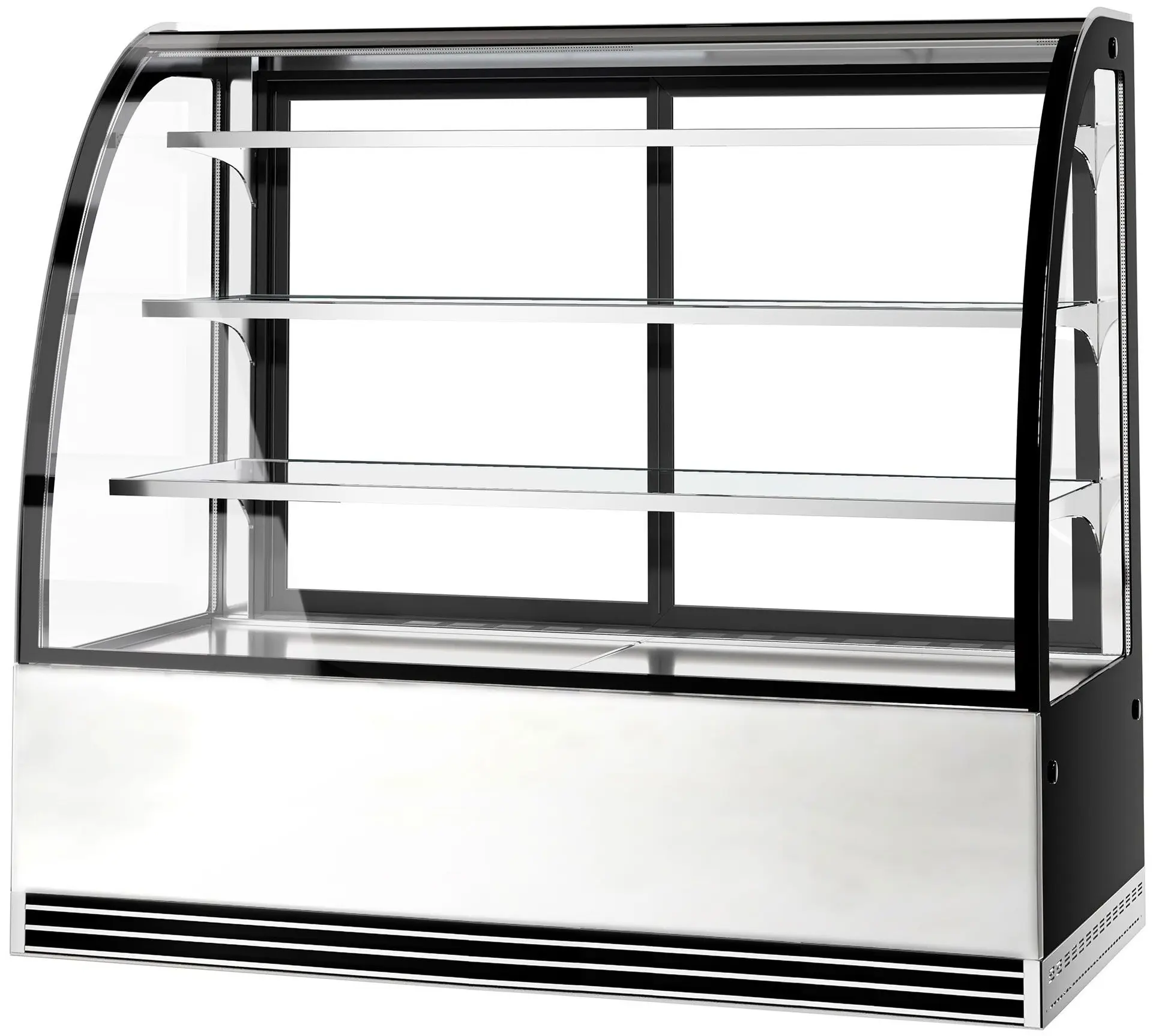 Vitrina frigorifica de patiserie GGM Gastro KTH15713R (Black/Inox) - 3