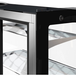 Vitrina frigorifica de patiserie GGM Gastro KTH15713R (Black/Inox) Thumb