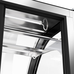 Vitrina frigorifica de patiserie GGM Gastro KTH15713R (Black/Inox) Thumb