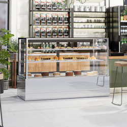 Vitrina frigorifica de patiserie GGM Gastro KTH18712A (Inox) Thumb