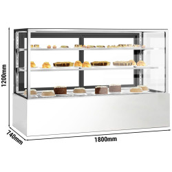 Vitrina frigorifica de patiserie GGM Gastro KTH18712A (Inox) Thumb