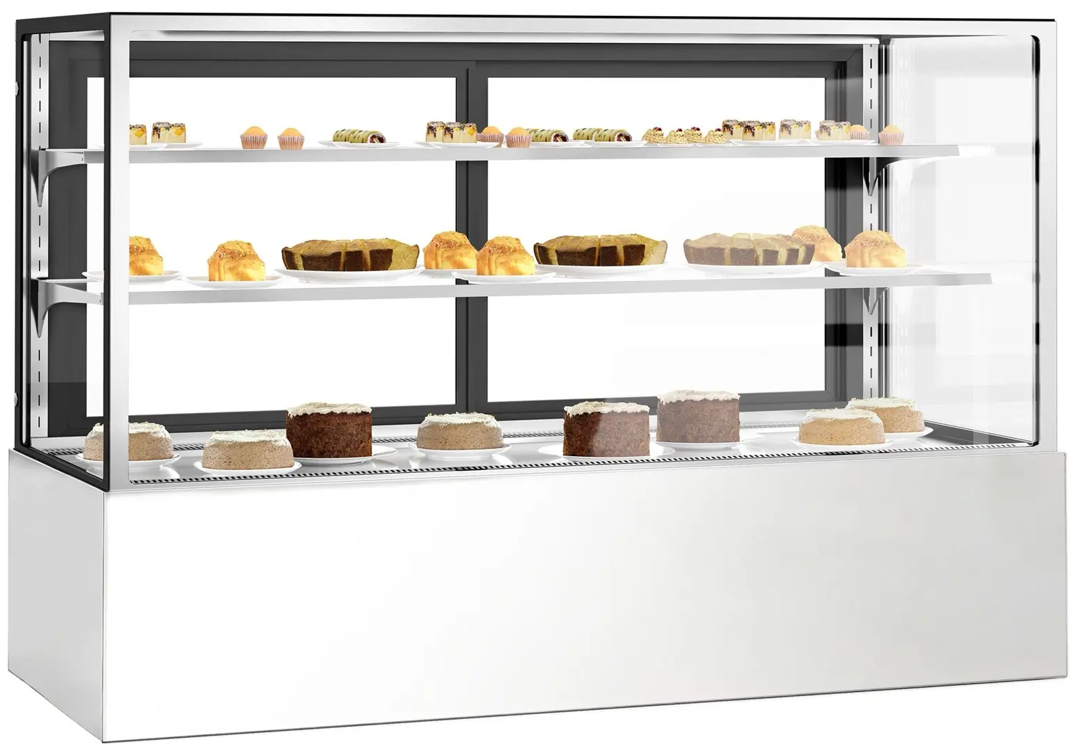 Vitrina frigorifica de patiserie GGM Gastro KTH18712A (Inox)