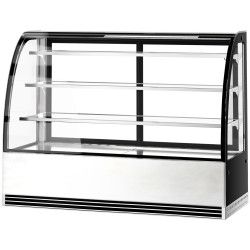 Кондитерская холодильная витрина GGM Gastro KTH18713R (Black/Inox) Thumb