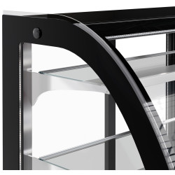 Кондитерская холодильная витрина GGM Gastro KTH18713R (Black/Inox) Thumb