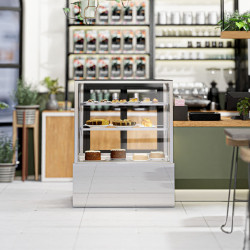 Vitrina frigorifica de patiserie GGM Gastro KTH9712A (Inox) Thumb