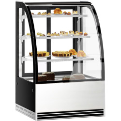 Vitrina frigorifica de patiserie GGM Gastro KTH9713R (Black/Inox)