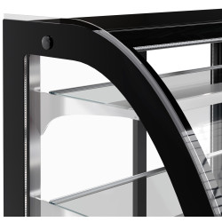 Vitrina frigorifica de patiserie GGM Gastro KTH9713R (Black/Inox) Thumb