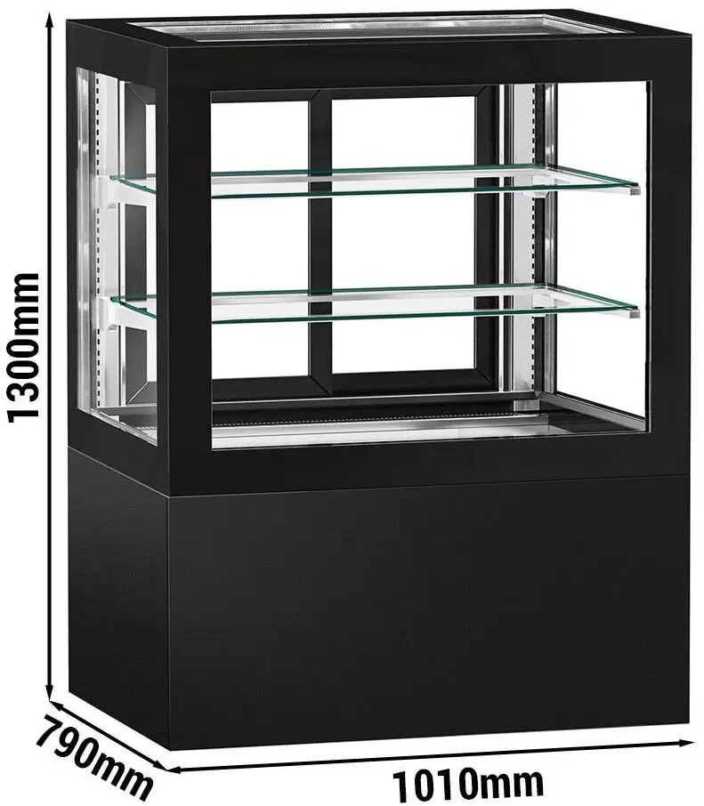 Vitrina frigorifica de patiserie GGM Gastro KTVF375 (Black) - 12