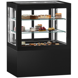 Vitrina frigorifica de patiserie GGM Gastro KTVF375 (Black)