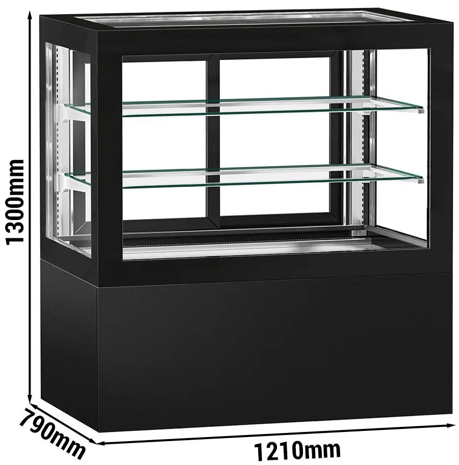 Vitrina frigorifica de patiserie GGM Gastro KTVF450 (Black) - 12