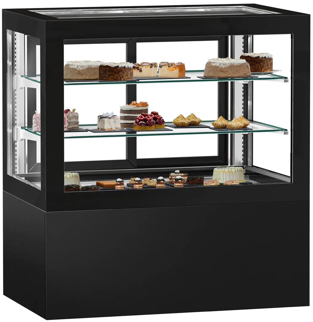 Vitrina frigorifica de patiserie GGM Gastro KTVF450 (Black)