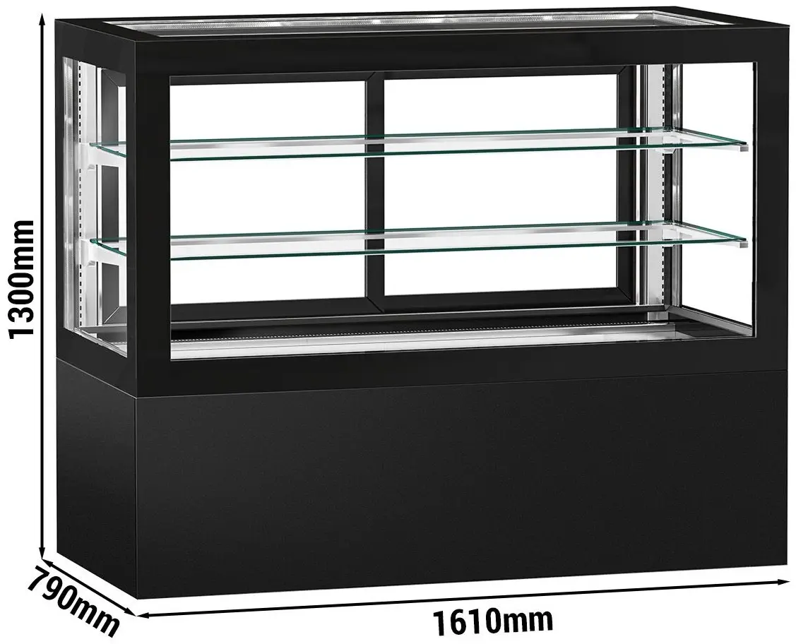 Vitrina frigorifica de patiserie GGM Gastro KTVF600 (Black) - 12